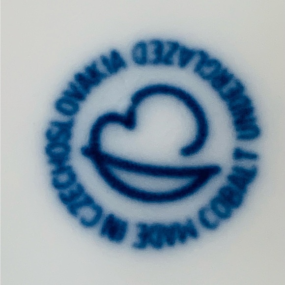 Cobalt Underglazed Plates From Czechoslovakia - Picture 6 of 8